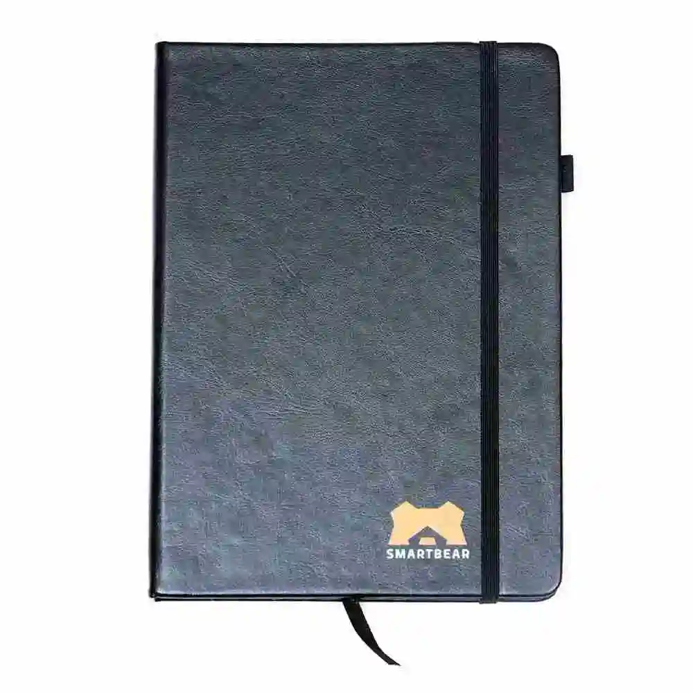 Iscape Black Notebook-Logo